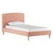 Three Posts™ Baby & Kids Kaliyah Platform Bed Upholstered in Pink | 38 H x 61 W x 82 D in | Wayfair 2E9F249CB2CE41F8B05640DE58931801