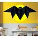 The Holiday Aisle® Bat Moon Polygonal Wall Decal Vinyl, Glass in Gray | 46 H x 86 W in | Wayfair 4FB4B8DAED1B4C3C9FC4DFA20DFB8C5A