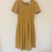 Lularoe Dresses | Gold/Mustard Lularoe Amelia Dress S | Color: Gold/Yellow | Size: S