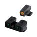 TruGlo Tritium Pro Handgun Night Sights for Springfield XD XDM excluding 5.25in Comp Series XDE & XDS w/ Orange Front Ring TG-TG231X1C