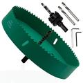 LC LICTOP 190mm/7.5 Inch Hole Saw with Heavy Duty Arbor,Bi-Metal Hole Saw Drill Bits Smooth and Fast Cutting for Can Cornhole Board Metal Plastic Fiberboard