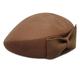 DORRISO Elegant Ladies French Beret Winter Spring Leisure Vacation Warm Plain French Beret Hats for Women Beret Wool Brown