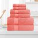 Charlton Home® Keewatin Zero Twist 6 Piece 100% Cotton Towel Set in Orange/Pink | 30 W in | Wayfair CHLH4344 30347831