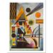 Vault W Artwork Balancement by Wassily Kandinsky - Unframed Graphic Art Print on Paper in Black/Blue/Orange | 19.75 H x 15.75 W x 0.5 D in | Wayfair