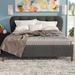 Red Barrel Studio® Murakami Platform Bed Upholstered/Linen in Gray | 39.2 H x 89.9 W x 85.8 D in | Wayfair 0E8C6C2A9B2D40AC9CCE8FB28EFD4525