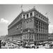 Ebern Designs R.H. Macy & Co, Historic New York - Wrapped Canvas Photograph Print Metal in Black/White | 30 H x 40 W x 1.5 D in | Wayfair