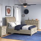 Lark Manor™ Alek Solid Wood Platform 3 Piece Bedroom & Dresser Set Metal in Brown/Gray | Queen | Wayfair 29E452D33AFF402EADF7E7CF779E24CA