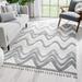 Gray 63 x 0.4 in Indoor Area Rug - Well Woven Raelynn Moroccan Cream/Area Rug Polypropylene | 63 W x 0.4 D in | Wayfair SAL-72-5