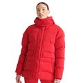 Superdry Womens Train Boxy Puffer Jacket, Tango Red, Large