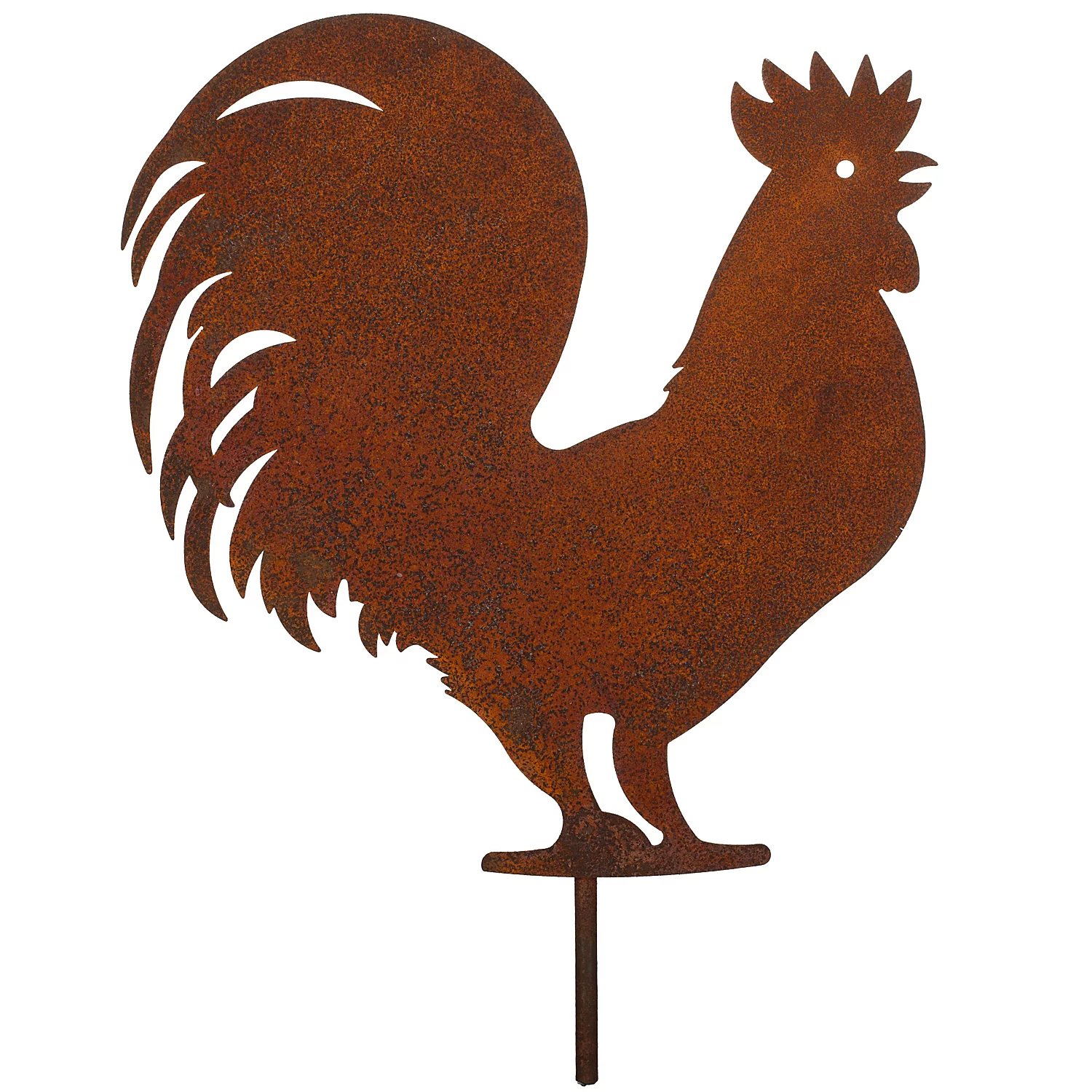 Rost-Hahn aus Metall, 22 cm