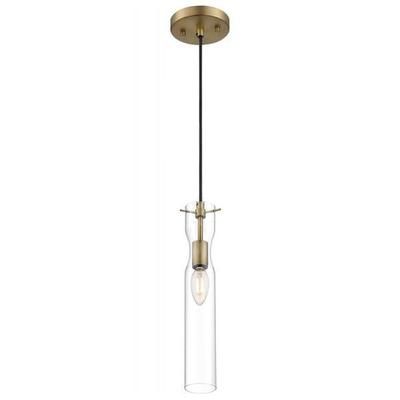 Nuvo Lighting 67398 - 1 Light 120 volt Vintage Brass Indoor Mini Pendant Light Fixture (SPYGLASS 1 LIGHT MINI PENDANT)