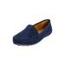 Wide Width Women's The Milena Moccasin by Comfortview in Navy (Size 10 1/2 W)