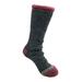 Women's Solid Color Thermal Socks by GaaHuu in Black Burgundy (Size OS (6-10.5))