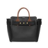 Burberry Bags | Burberry Small Triple Stud Leather Belted Tote Bag | Color: Black/Brown | Size: Os