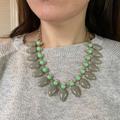 J. Crew Jewelry | J Crew Statement Necklace | Color: Gold/Red | Size: Os