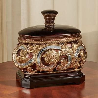 Daniella Decorative Covered Box Multi Metallic , M...