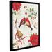 ArtWall Holiday Wings III Light Gallery Wrapped Floater-Framed Canvas in Green/Red | 24 H x 18 W x 2 D in | Wayfair 2bri020a1824f