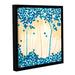 ArtWall Turquoise Forest I Gallery Wrapped Floater-Framed Canvas in Blue/Orange | 18 H x 18 W x 2 D in | Wayfair 0dic096a1818f