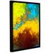 ArtWall Abstract 419 Gallery Wrapped Floater-Framed Canvas in Blue/Orange | 24 H x 18 W x 2 D in | Wayfair 0dic115a1824f