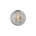 Hinkley Leo 1 - Light Flush Mount Glass/Metal in Gray | 8.75 H x 8.75 W x 4 D in | Wayfair 35690PN