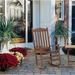 Charlton Home® Outdoor Allayna Glider Solid Wood Chair in Brown | 44 H x 27 W x 34 D in | Wayfair 229EDFF628084C2CB0CDFE69C6F0E8FC
