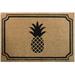 Bay Isle Home™ Sydney Pineapple Coir Doormat w/ Backing Coir in White | Rectangle 2' x 3' | Wayfair DA68F8D2463642E4A7EE48D69CE1A13F