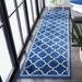 Blue/Navy 27 x 0.4 in Area Rug - House of Hampton® Daneya Geometric Navy/Beige Area Rug | 27 W x 0.4 D in | Wayfair