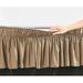 Red Barrel Studio® Undercliff Easy Wrap Elastic Ruffled 16 Bed Skirt, Polyester in Brown | 60 W in | Wayfair 7E30B237A4CF4B75895BC836BCC0A7DC