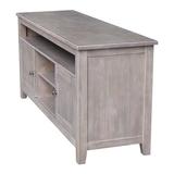 Loon Peak® Ramapo Solid Wood TV Stand for TVs up to 65" Wood in Gray/Brown | 26 H in | Wayfair B6FAF01DA057443194C47A0707E8537A