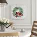 The Holiday Aisle® Holiday Wreath on Wood Graphic Art on Wrapped Canvas in Brown/Green/Red | 14 H x 14 W x 2 D in | Wayfair