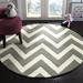 White 60 x 0.63 in Indoor Area Rug - Isabelle & Max™ Krystyna Chevron Handmade Tufted Wool Gray/Ivory Area Rug Wool | 60 W x 0.63 D in | Wayfair