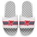 Men's ISlide White Ole Miss Rebels Varsity Stripes Slide Sandals