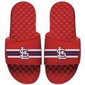 Men's ISlide Red St. Louis Cardinals Varsity Stripes Slide Sandals