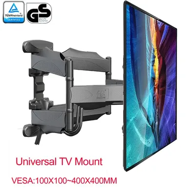 Support mural universel pour TV LCD NB P5 Full Motion 32 "-60" 70 " 6 bras STlearG 36.4kg 400X400