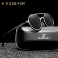 Kingseven - lunettes de soleil rondes hommes lunettes de soleil hommes en aluminium polarisées et