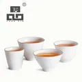 TANGPIN-Tasse à thé en céramique blanche tasses à thé tasse en porcelaine