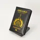 Asgard-Juste de passeport en cuir PU pour femme portefeuille de voyage porte-cartes étui noir