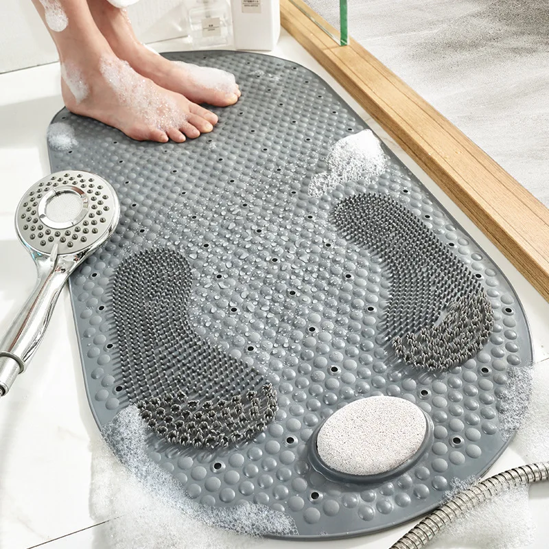 Pied en PVC pour salle de bain et toilettes, virus non ald, meule de salle de bain domestique, virus de sol en pierre, salle de douche, valide, nouveau style
