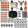 BRASMOYU-Kit d'arrosage et d'irrigation de jardin 2 en 1 5-50m 4/7mm contrôleur de minuterie