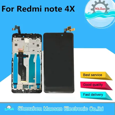 Écran LCD 5.5 pouces pour Xiaomi Redmi Note 4X Version globale Snapdragon 625 cadre tactile