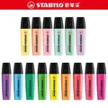 STABILO-Surligneur pour document macaron stylo marqueur pour document bonbon pas facile à sécher