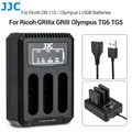 JJC DB-110 LI-90B Multi Batterie Chargeur Triple USB Caméra Chargeur pour Ricoh dérispects x dérii