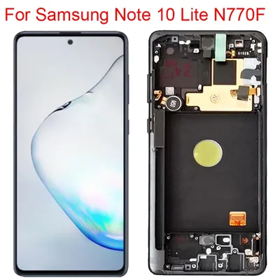 Testé N770F LCD Pour Samsung Note 10 Lite Affichage Avec Cadre Super AMOLED Note10 Lite SM-N770F/DS