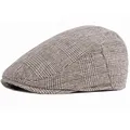 Casquettes béret à chevrons noirs pour hommes et femmes chapeaux Newsboy chapeaux de boulanger