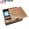 JASTER 205*205*60mm Album Photo en bois USB + boîte clé usb clé USB clé USB 3.0 16GB gratuit LOGO