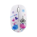 Souris sans fil 2.4G motif de fleurs portable optique 1200 ug I pour ordinateur de jeu PC