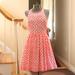 J. Crew Dresses | J. Crew Neon Florescent Pink Flowers White Dress | Color: Pink/White | Size: 6