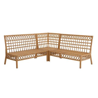 Suzanne Kasler Southport 3-Piece Banquette - Two 48" Benches & 19" Corner Bench - Ballard Designs