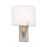 dweLED Fitzgerald 1 - Light LED Dimmable Flush Mount Glass/Metal in Gray | 11 H x 4 W x 8 D in | Wayfair WS-47108-27-BN