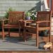 Andover Mills™ Ponce Patio Dining Armchair Wood in Brown | 35 H x 62 W x 23 D in | Wayfair BCHH7363 41919101